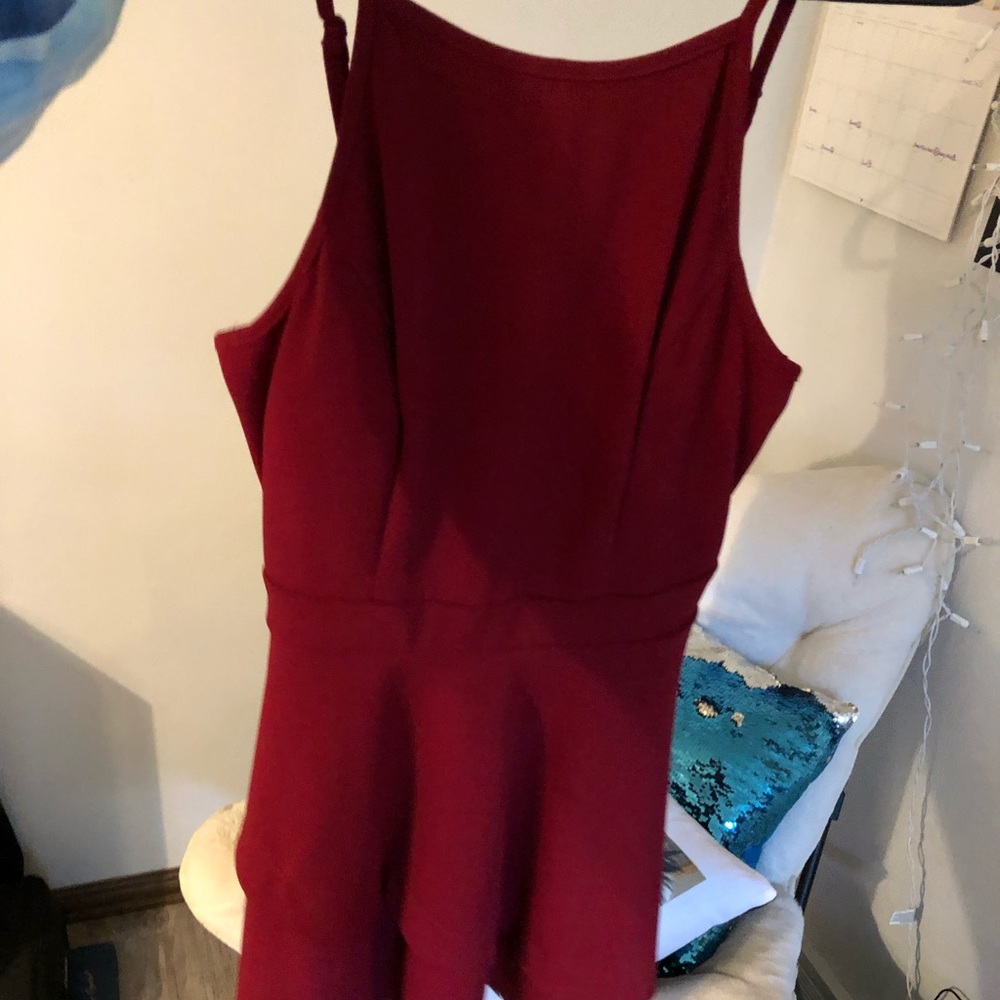 Red Wine Homecoming Dress